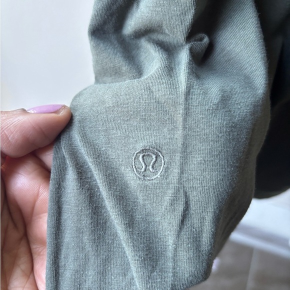 LULULEMON | cotton blend dress in dusty sage| size 6-8 - Picture 4 of 5